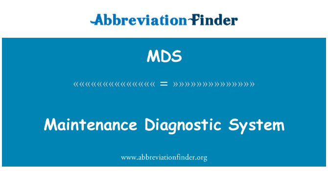 MDS: Sistem diagnostik pemeliharaan