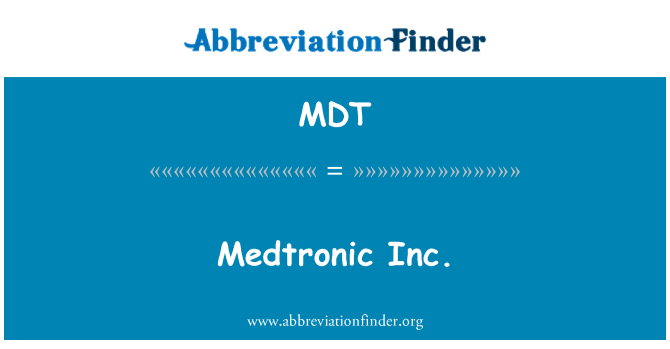 MDT: Medrotonic Inc