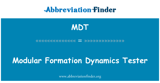 MDT: Modułowe formacji Dynamics Tester