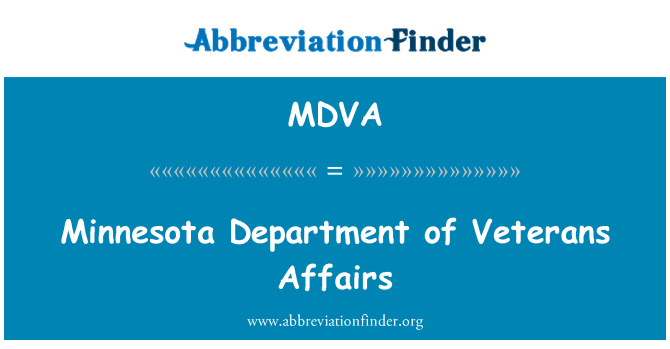 MDVA: Minnesota Department of Veterans Affairs
