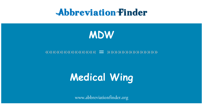 MDW: Orvosi szárny
