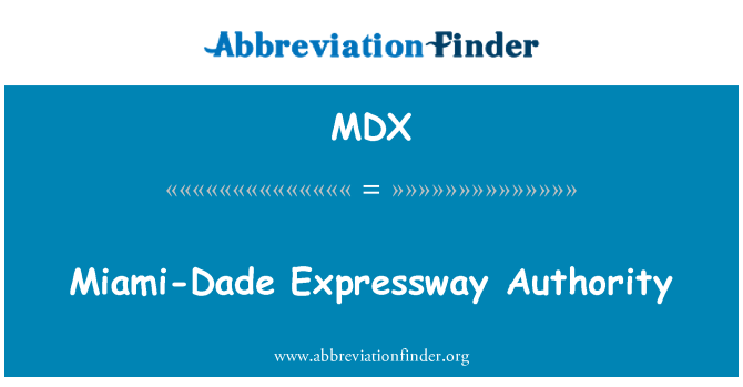 MDX: Miami-Dade Expressway awtorità
