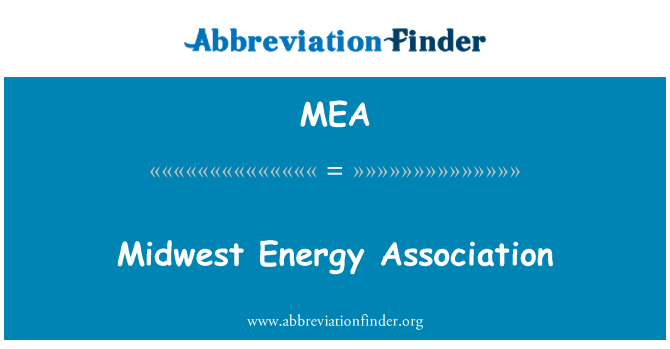 MEA: Midwest energie asociace