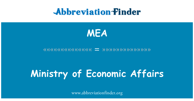 MEA: Ministère des affaires économiques