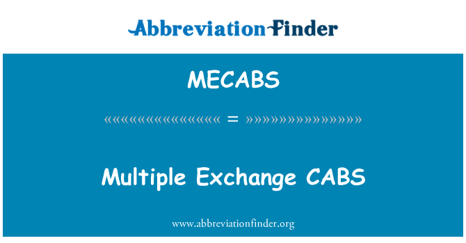 MECABS: 複数の Exchange タクシー