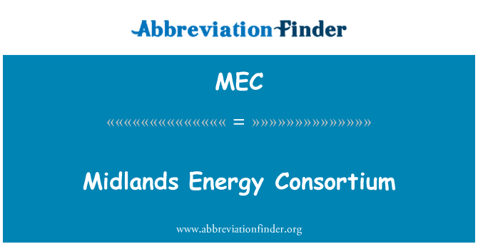 MEC: קונסורציום אנרגיה התיכונה
