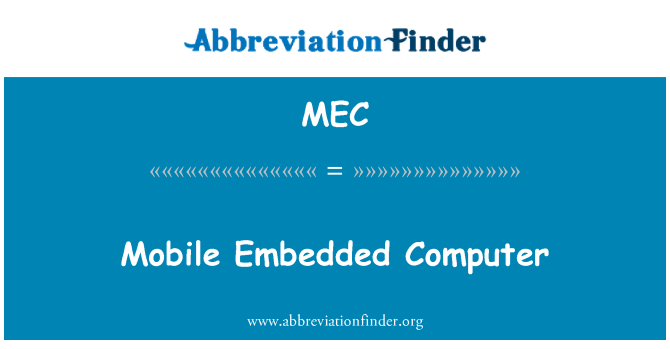 MEC: Mobile tertanam komputer