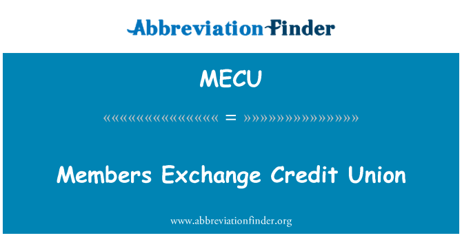 MECU: 成員交換信貸聯盟