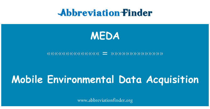 MEDA: 移動環境資料獲取
