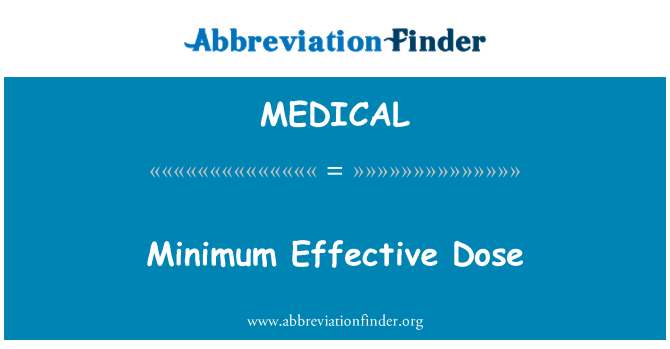 MEDICAL: ยาที่มีประสิทธิภาพต่ำสุด