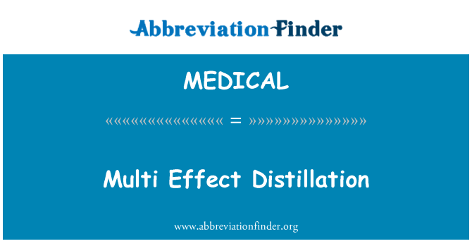 MEDICAL: Distillazzjoni ta ' l-effett tal-multi