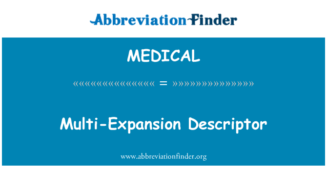MEDICAL: Id-deskrittur espansjoni multi
