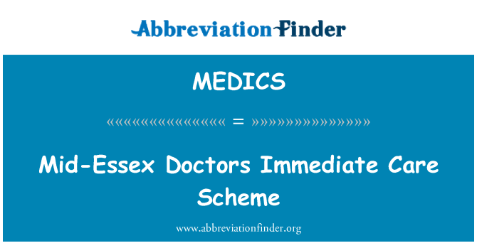MEDICS: Midten av Essex leger umiddelbar omsorg plan