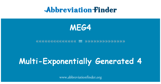 MEG4: 4 สร้างหลายอย่างแทน