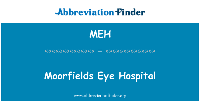 MEH: Spitalul de ochi Moorfields