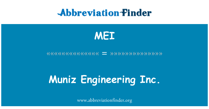 MEI: Muniz Engineering Inc.