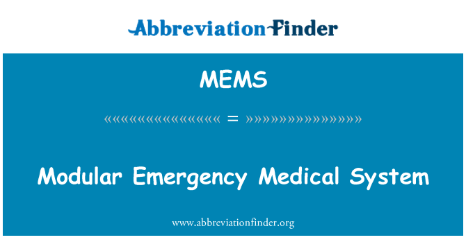 MEMS: Akut medicinsk modulsystem