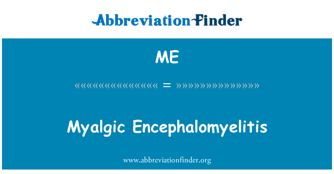 ME: Myalgic enkefalomyeliitti