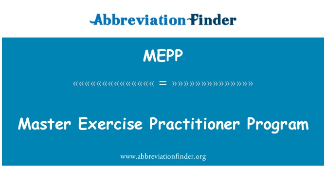 MEPP: Master Practitioner cvičenie Program