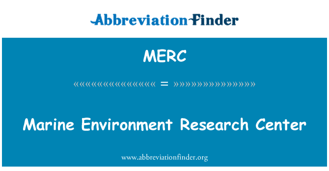 MERC: Marine Environment Research Center