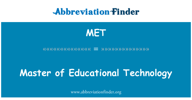 MET: 教育技術碩士