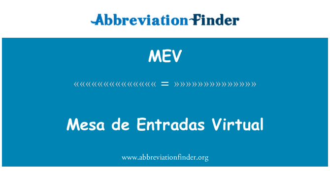 MEV: Mesa de Relacionadas virtuele