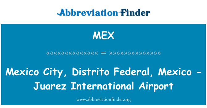 MEX: Mexico City, Distrito Federal, Mexiko - Juarez International Airport