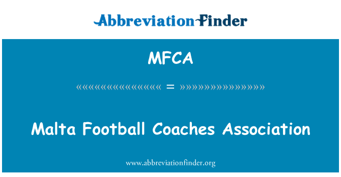 MFCA: Malta Football Coaches Association
