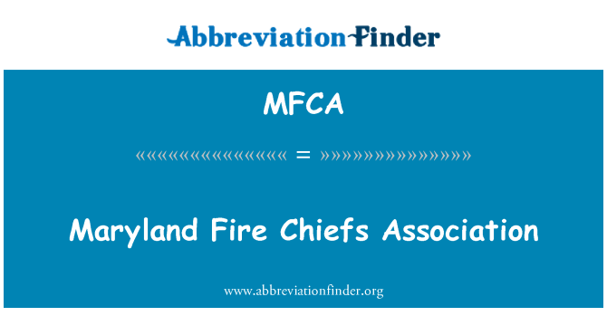 MFCA: Maryland Fire Chiefs Association