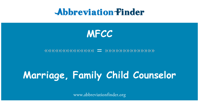 MFCC: 婚姻,家庭兒童輔導員