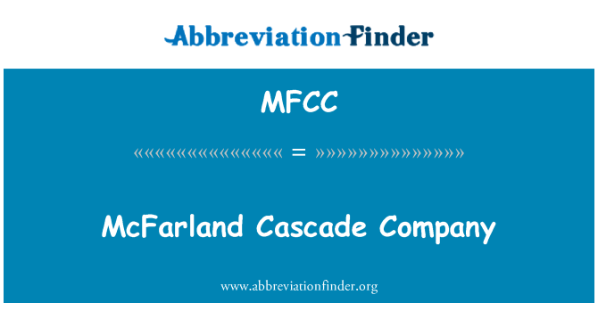 MFCC: Kumpanija tal-kaskata McFarland