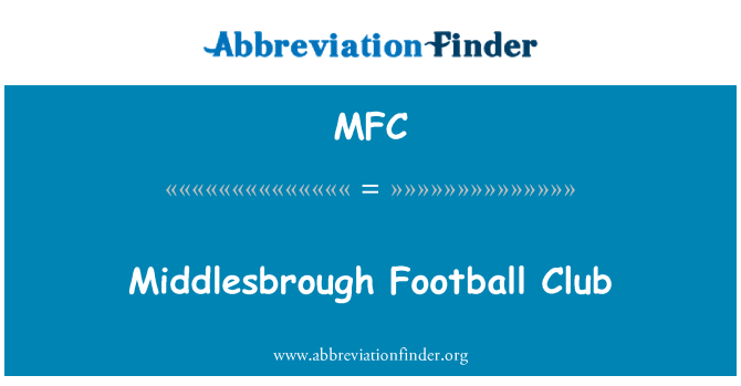 MFC: Middlesbrough Football Club