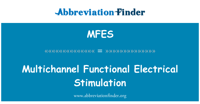 MFES: Mitmekanalilist funktsionaalne elektriline stimulatsioon