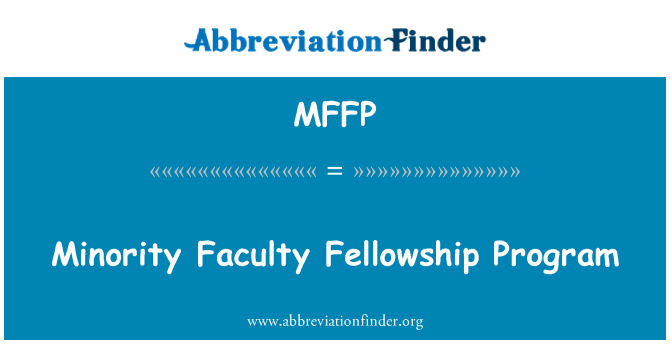 MFFP: Minorite fakilte Bourse pwogram