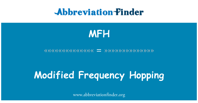 MFH: Modificerede Frequency Hopping