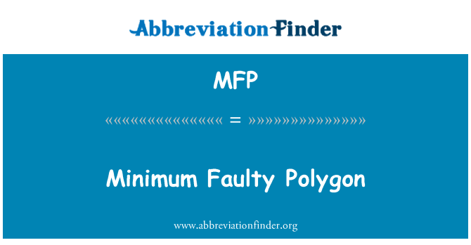 MFP: Minste feil Polygon