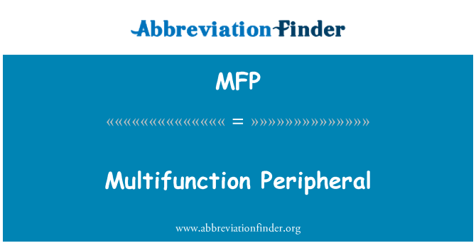 MFP: Periferali multifunzjoni