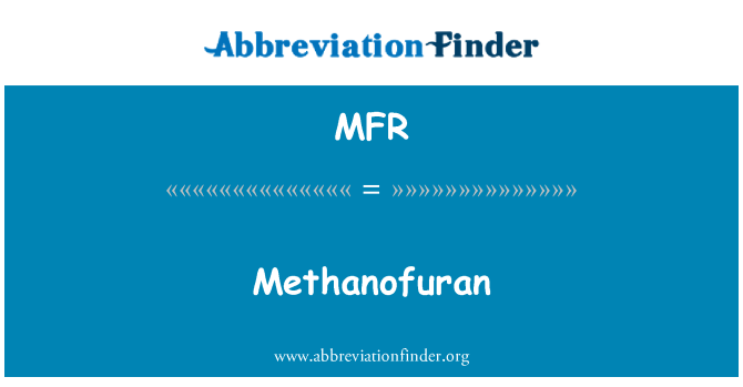 MFR: Methanofuran