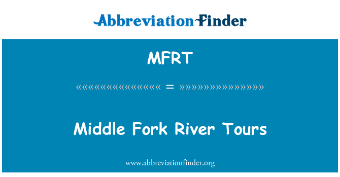 MFRT: Sredini Fork River Tours
