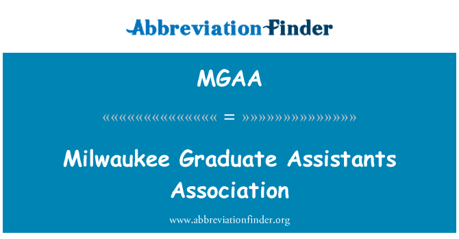 MGAA: Associazione laureati assistenti di Milwaukee