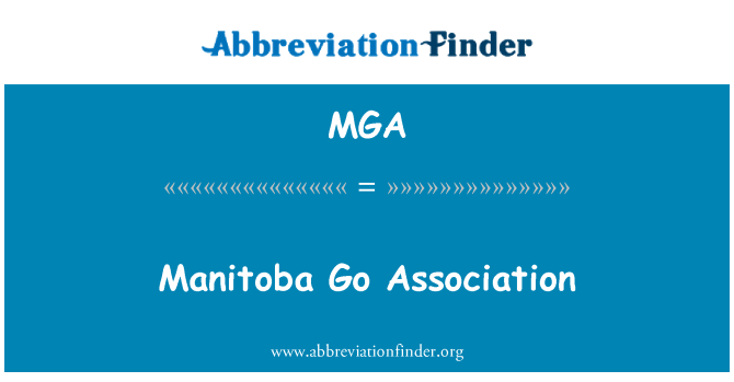 MGA: Manitoba jít asociace