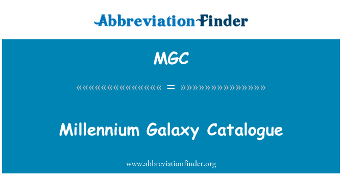 MGC: Millennium Galaxy kataloog