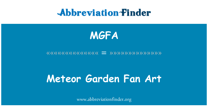 MGFA: Meteor Garden penggemar seni