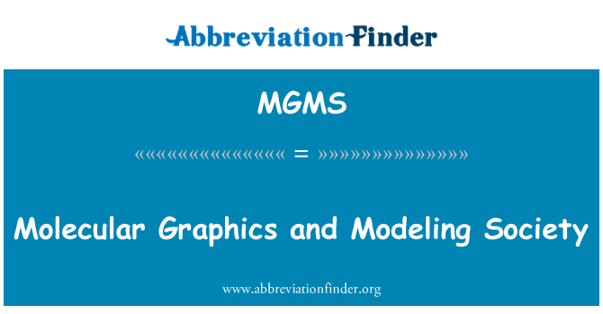 MGMS: Molecular Graphics och modellering samhälle