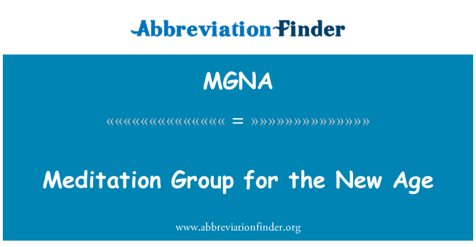 MGNA: Gwoup meditasyon pou laj New