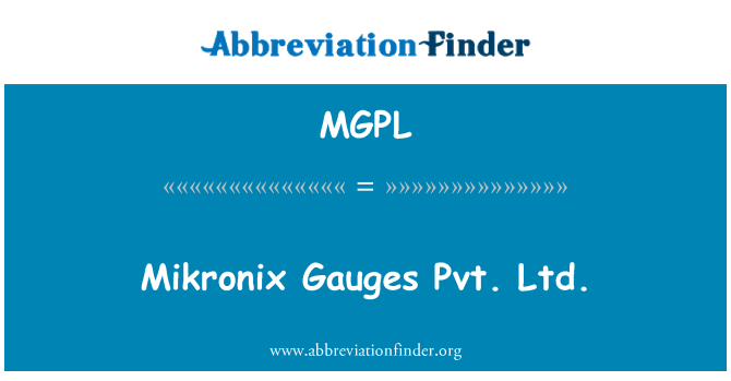 MGPL: Mikronix Измерватели Pvt. ООД