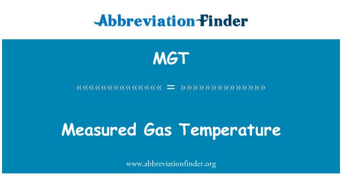 MGT: Izmerjena temperatura