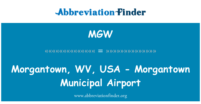 MGW: Morgantown, WV, USA - Morgantown Municipal Airport