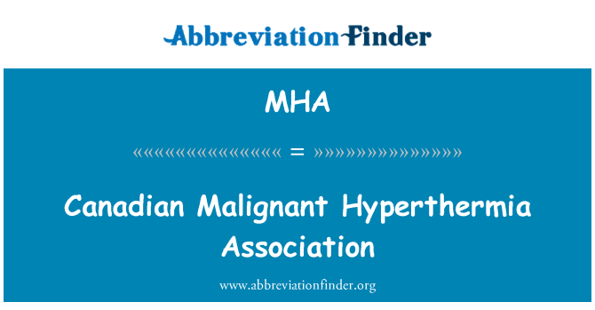 MHA: Canada ác tính Hyperthermia Hiệp hội