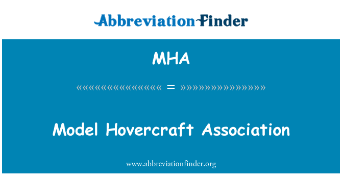 MHA: Model Hovercraft Association